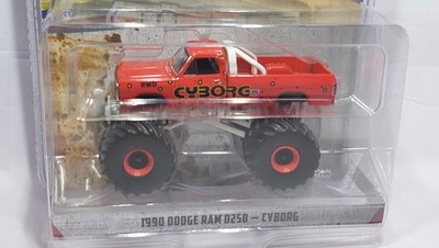 Greenlight 49160E 1990 Dodge Ram D250 Monster Truck Cyborg 1:64