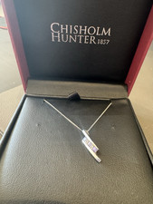 Chisholm Hunter 9ct white gold with tanzanite pendant 
