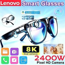 Smart AI Bluetooth Glasses 8K Camera Translation Music Recording Smart Sunglasse