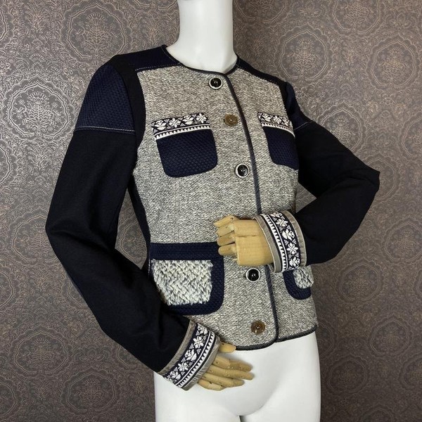 Women Sportalm Blazer Navy Viscose 38 / M / 46