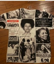 ASSATA SHAKUR T-SHIRT, COLLAGE T SHIRT, PANTHERS. BLACK REVOLUTIONARY TEES