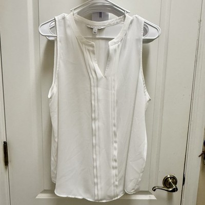 41 Hawthorn Sleeveless White Blouse, Women s Size Large
