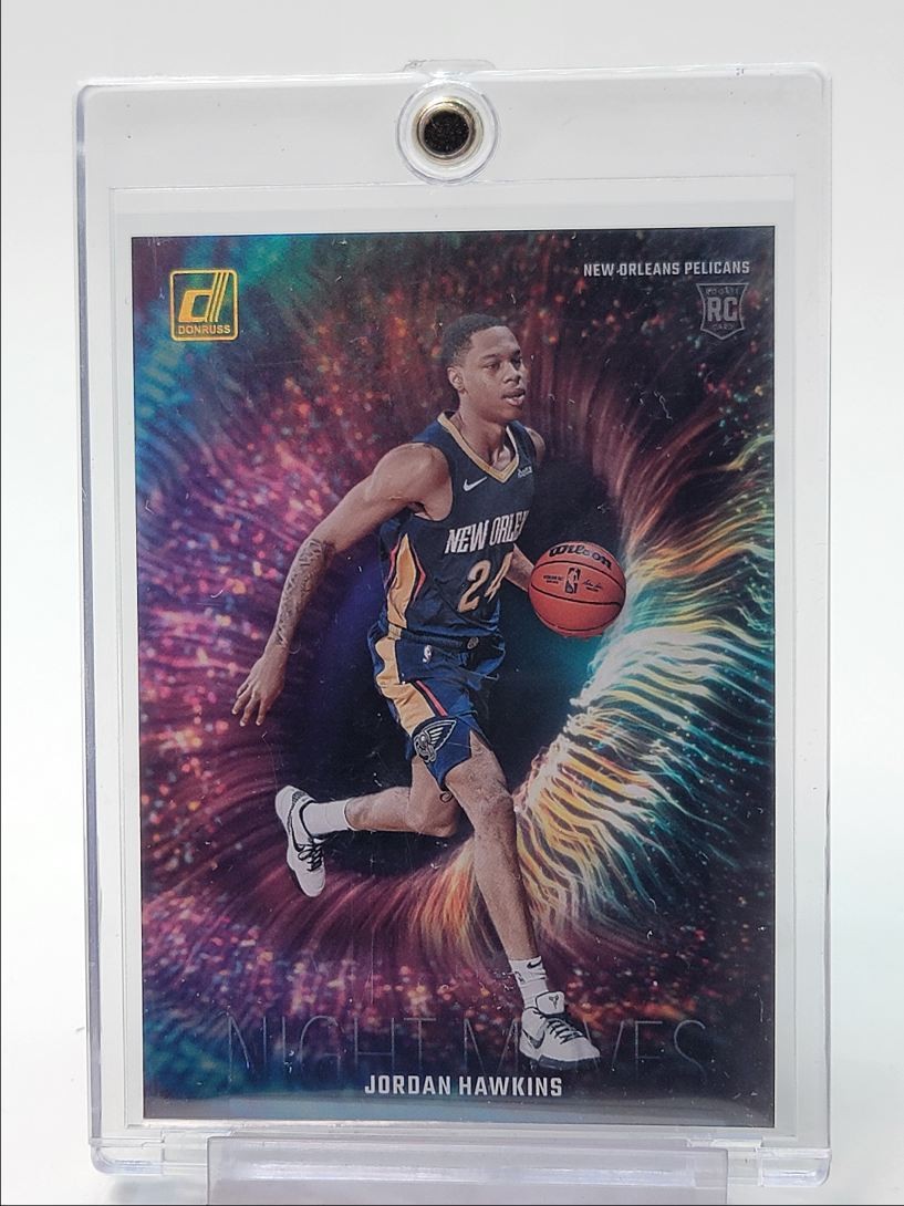JORDAN HAWKINS 2023-24 DONRUSS NIGHT MOVES ROOKIE CASE HIT PELICANS RC Q3218