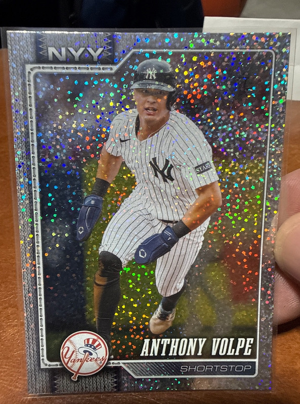2026 Topps Series 1 Anthony Volpe #308 Silver Sparkle Yankees