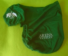 New ARENA Polar FLEECE English Saddle Cover~GREEN~HUNT~JUMP~AP~ELASTIC Edge