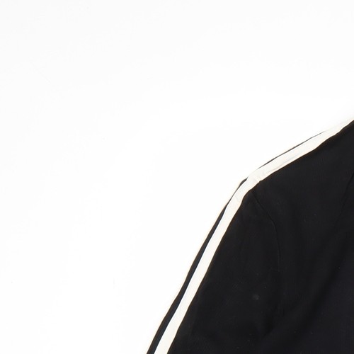 Adidas Men’s Black L Pullover Sweatshirt Three Stripe Logo Sports - Picture 7 of 12