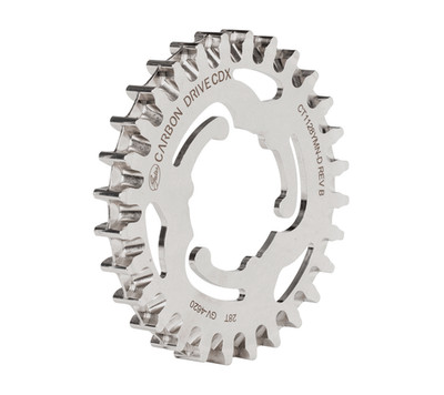 Gates Carbon Drive CDX Shimano 5 Gang Di2 Riemenscheibe hinten Nexus 28 Zähne