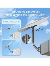 Adjustable Starlink Gen 3 Mount, Starlink Mounting Kit Gen 3, Gen 3 Pipe Adapter