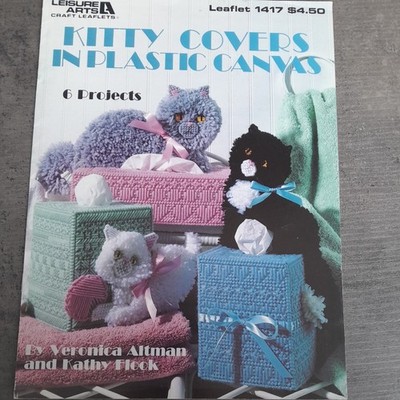 Leisure Arts Kitty Cover in Kunststoff Leinwand Diagramm Broschüre - 6 Projekte