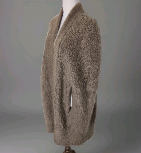 Luxurious Scanlan Theodore Brushed Mohair Oversize Cardigan Mink Women One Size - Picture 5 of 7