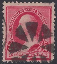 US Sc. # 220 - Sound - Fancy Circle of Wedges Cancel                    (P-9076)