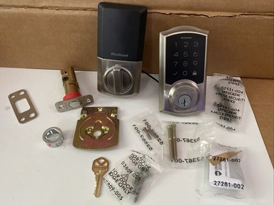 Kwikset SmartCode 270 Electronic Keypad Deadbolt Satin Nickel SmartKey Lock