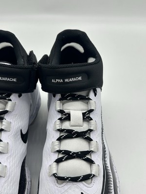 Nike Alpha Huarache Elite 4 Mid Men`s Size 8 Baseball Cleats White