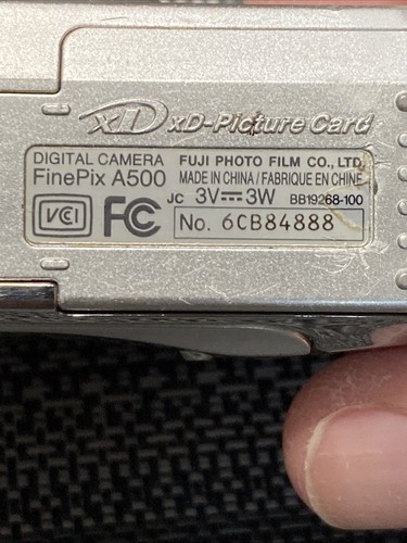 Fujifilm FinePix A500 5.1MP Digital Camera - Silver TESTED - Picture 8 of 18