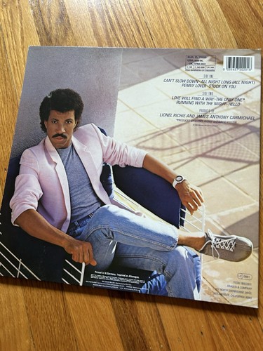 1983 LIONEL RICHIE CAN’T SLOW DOWN LP VINYL RECORD - Picture 5 of 8