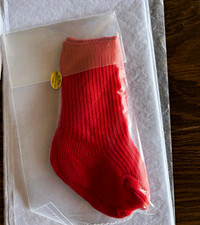 American Girl Red Ribbed Knit Socks ONLY for 18" Girl Play Doll, 1 pc