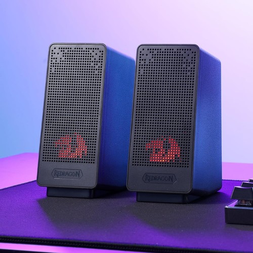 Głośniki do gier Redragon GS513 PC, 2.0-kanałowy komputer stacjonarny soundbar bas i - Zdjęcie 8 z 9