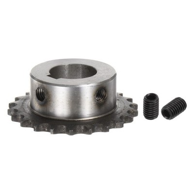 ISO/DIN 06B-1 Roller Chain Sprocket B Type 25mm Bore, Hardened 22 Tooth