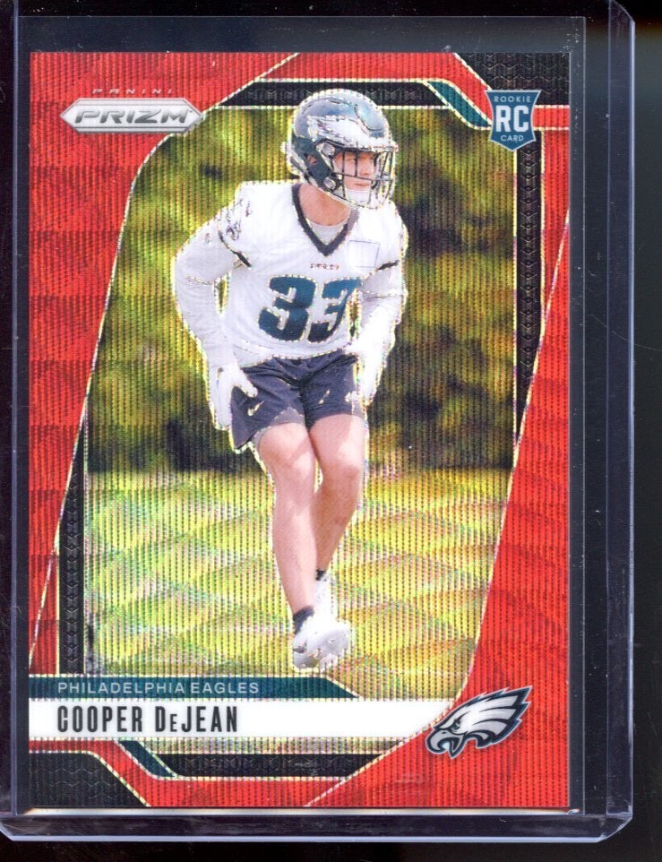 2024 Panini Prizm - Rookies Cooper DeJean #321 Red Wave Prizm /149 (RC)