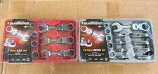 New Gearwrench 7 10 Pc Stubby Flex Combination Metric Ratcheting Wrench Sae