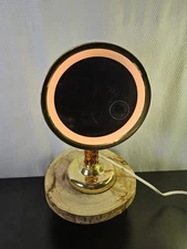 VTG Vanity Lighted Mirror Heavy 5x Magnification By Jerdon Products Pre-owned 