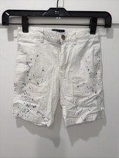 Polo Ralph Lauren Boy s Chino Short Paint-splattered Cream Size 5