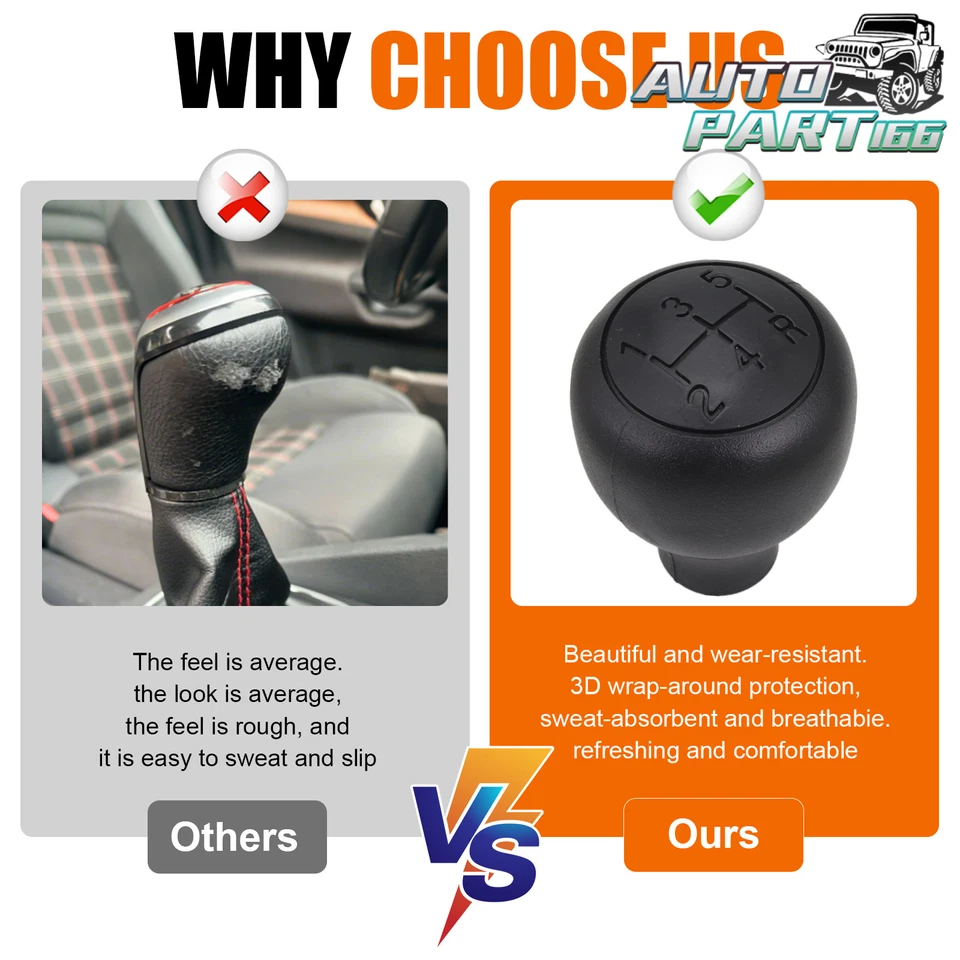 5 Speed Gear Knob for Ford F-150 F-250 F-350 1988-1997 Foto 2 de 4