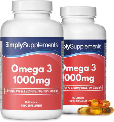 Pure Omega 3 1000Mg Capsules | Supports Heart, Brain & Eye Health | Rich in Omeg - Picture 10 of 12