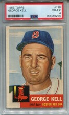 1953 Topps #138 George Kell PSA 4 VG-EX Boston Red Sox