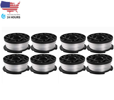 8PK For Black Decker 30ft 0.065'' Line String Trimmer Spool AF-100-3ZP