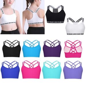 Details about Girls Kids Gymnastics Outfits Sleeve Crop Tops Yoga Vest Gym Sports Dancewear Details about Girls Kids Gymnastics Outfits Sleeve Crop Tops Yoga Vest Gym Sports Dancewear
