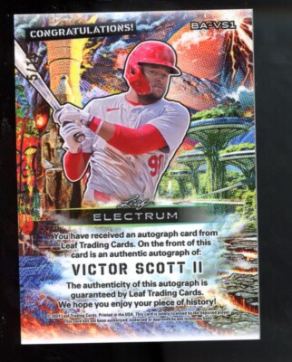 2024 LEAF ELECTRUM VICTOR SCOTT II RC AUTO /10 Cardinals | eBay