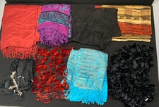 scarf lot of 8, assorted colors and sizes