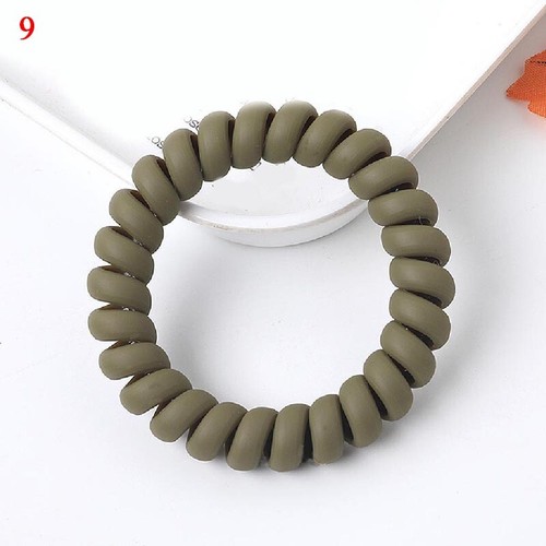 Soporte de cola de caballo mate transparente bandas de goma mate esmeriladas cuerda para el cabello sin costuras  - Imagen 27 de 39