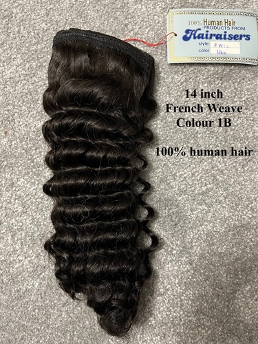 100% HUMAN HAIR 14 inches FRENCH WEAVE- Made by HAIRAISERS - Picture 6 of 7