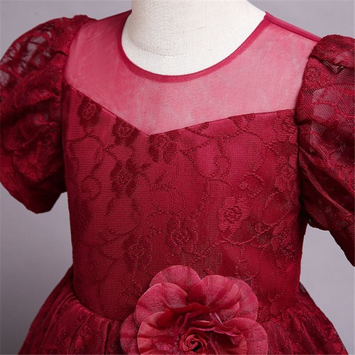 Fancy Kids Flower Girls Dress Formal Wedding Bridesmaid Princess Prom Party Gown - Picture 25 of 34