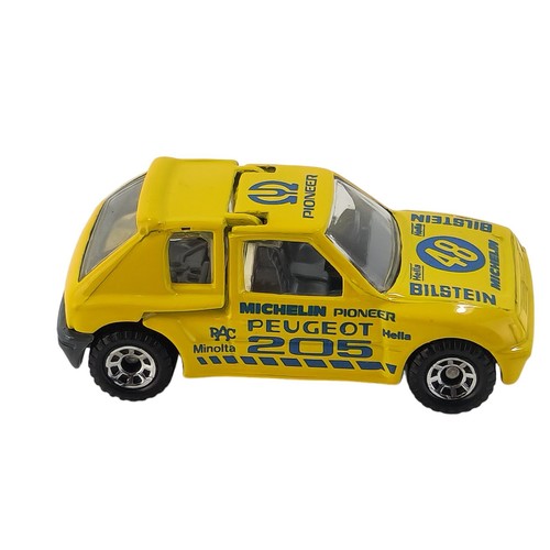 1992 Matchbox Peugeot 205 Turbo 16 Yellow 1:55 Scale Diecast Model © 1984 - Picture 7 of 10