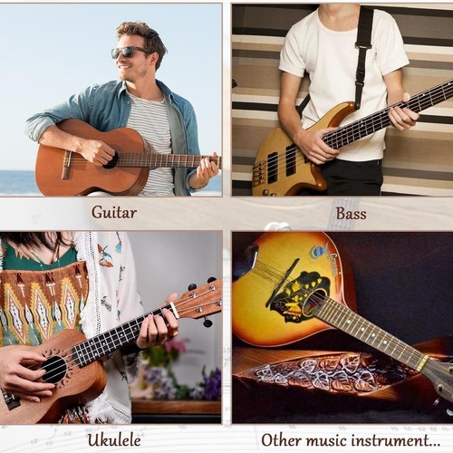 Vitrina de púas de guitarra de madera organizador de púas de guitarra almacenamiento de púas de guitarra - Imagen 3 de 8