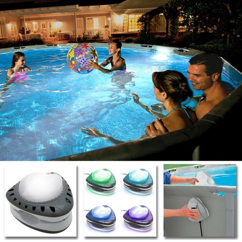 Intex 28698 Luce Magnetica Led Multicolore a Parete per Piscine Fuori Terra - Foto 1 di 6