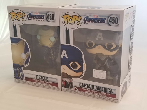 Funko POP! Marvel Figuren - Avengers Captain America 450, Endgame Rescue 480  - Bild 1 von 3