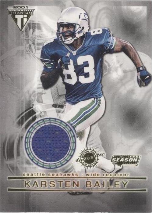 2001 Pacific Private Stock Titanium Postseason Karsten Bailey #87 - 1 of 2