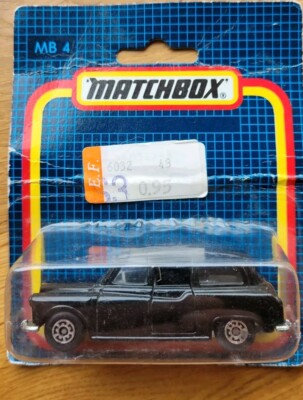 Matchbox MB 4,englisches Taxi FX4R,schwarz,1 : 60,Neu,OVP             