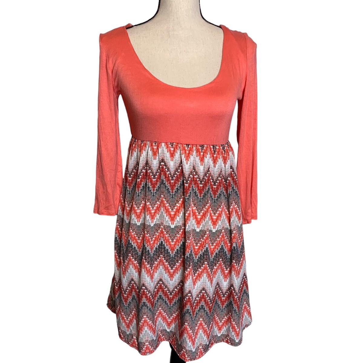 empire waist tunic dress Long Sleeve Empire Waist Maxi Dress main image 1
