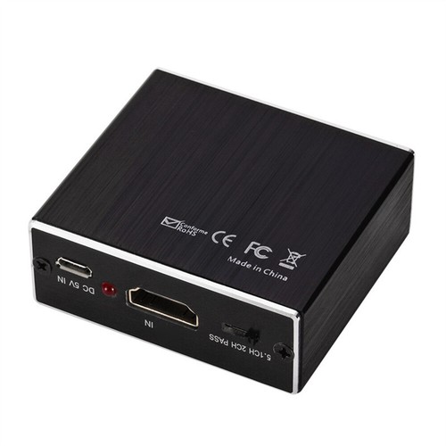 HDMI Stereo Audio Extractor Konverter 4K*2K HDMI+SPDIF+R/Voice Signal Konverter - Bild 3 von 5