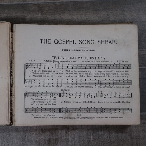 Antique 1890s The Gospel Song Sheaf F.E. Belden Sunday School Praise Service HC - Picture 13 of 16