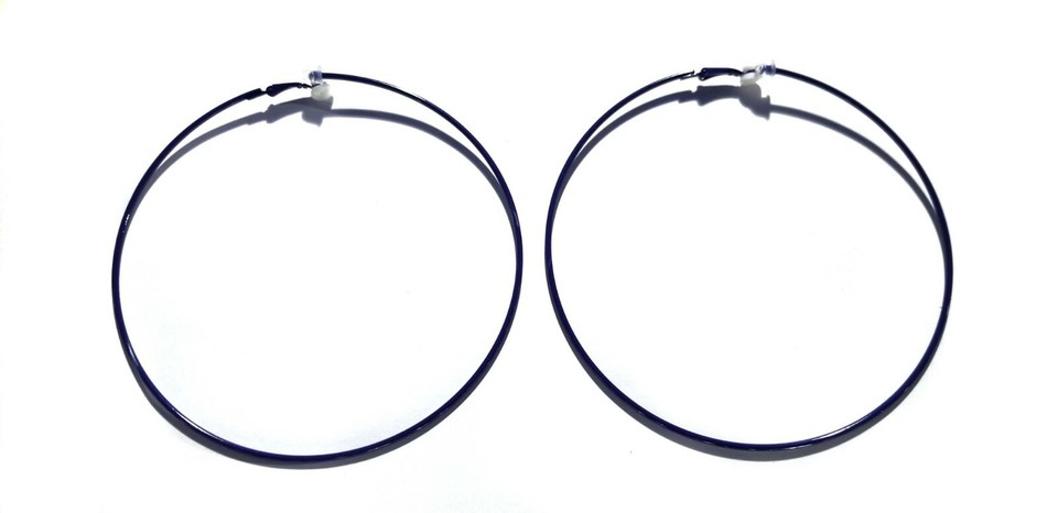 Clip On Spring Hoop Earrings For Non-Pierced Ears - Foto 9
