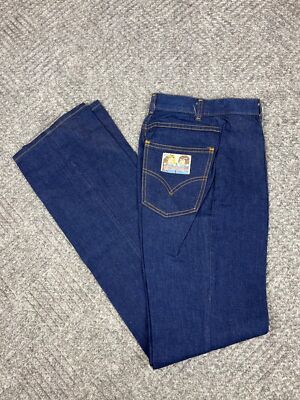Vintage 70s Levis The Owner s Favorite Pair Jeans 24x33 Dark Wash High Rise NOS