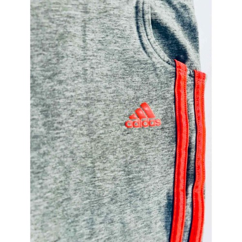 Adidas Joggers Heather Grey & Neon Pink 3-stripe Joggers, youth size M (10-12) - Picture 2 of 8