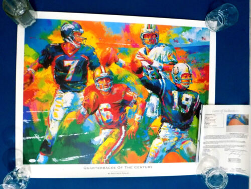 JOHNNY UNITAS HOF Signed Auto 24x30 Lithograph Football Poster Print JSA 💎 LOA - Picture 2 of 9
