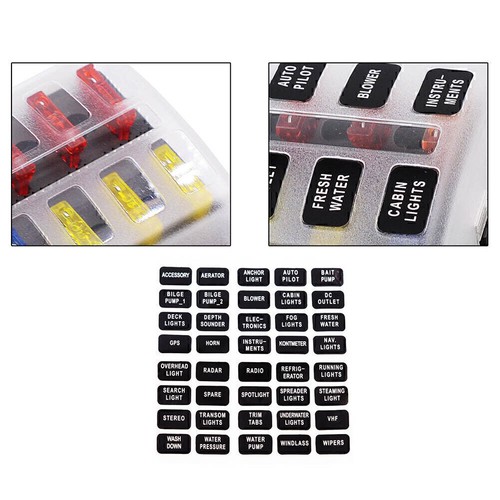 10 Way Circuit Standard ATO ATC Blade LED Fuse Box Block Holder Terminals - Picture 6 of 6